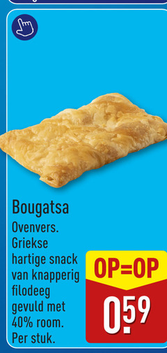  40 bougatsa ovenvers griekse hartige snack knapperig filodeeg gevuld room stuk 