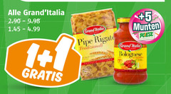  1 grand italia pipe rigate tradizionale 5 munten bolognese supermarkten 