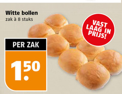  8 150 witte bollen zak stuks vast laag 