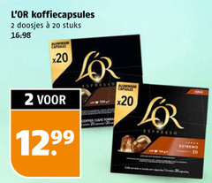  douwe egberts l or koffiecups 2 10 20 koffiecapsules doosjes stuks aluminium capsules espresso coffee cafe estremo 