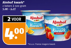  almhof kwark 2 500 bekers volle spaanse sinaasappel aardbei m.u.v franse 