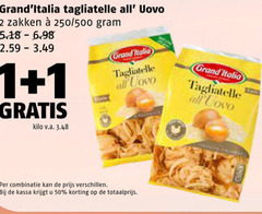  1 2 50 tagliatelle all uovo zakken 250 500 kilo v.a. grand italia coco combinatie kassa 
