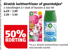  1 2 50 120 250 combinatie kassa airwick luchtverfrisser geurstokjes navullingen stuk bussen ml ob m.u.v essential mist lavender startkit 