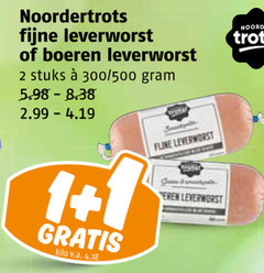  1 2 noordertrots fijne leverworst boeren stuks 300 500 kilo v.a. noorder trots 
