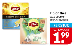  lipton thee 20 russian earl grey black tea from spain nero with lemon bags infusion morocco mint spices natural caffeine free soorten yellow label stuk 