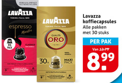  lavazza koffiecups 8 9 17 30 100 zero co impact aluminium caps torino italia espresso maestro qualita arabica koffiecapsules pakken stuks pak big pack classico vibrant cities cereal notes 30x maxi compatible le 