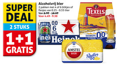  amstel heineken texels 0.0 blikjes bier alcoholvrij 1 2 4 6 33 1870 super deal stuks pakken 0.25 liter bieren speciaalbier skuumkoppe radler citroen 