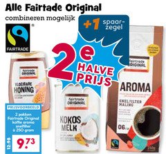  fair trade original koffie 2 250 combineren fairtrade vloeibare honing halve aroma filter maling pakken snelfilter kokos melk 06 