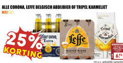  leffe karmeliet corona krat bier speciaalbieren 4 6 25 30 belgisch abdijbier tripel nix18 torona cerveza mars yo blonde blond pak fris 