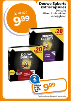 douwe egberts koffiecups 2 20 koffiecapsules stuks capsules lungo original 