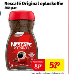  nescafe oploskoffie 100 200 209 original verantwoord geteelde koffie rijke volle 