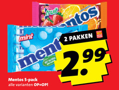  mentos snoep 2 5 10 mint fruit pack use natural pakken 