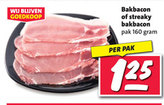  160 bakbacon streaky pak 