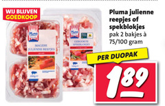  2 pluma julienne reepjes spekblokjes pak bakjes 100 