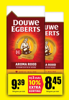  douwe egberts koffie 1 2 10 500 erts aroma rood maling stuks stuk 