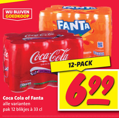  coca-cola fanta cola frisdrank 12 33 coca pak blikjes pack 
