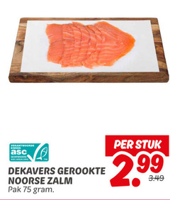  kweek gecertificeerd asc-aqua.org dekavers gerookte noorse zalm pak stuk 