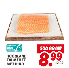  zalmfilet 500 kweek gecertificeerd asc-aqua.org hoogland huid 