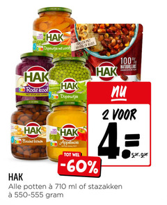  hak bruine bonen groenteconserven appelmoes 2 4 12 13 100 doperwtjes brood rijst rode kool stukjes appel open natuurlijke ingredienten potten ml stazakken 