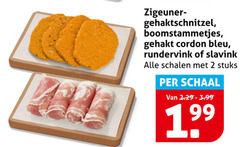  2 zigeunersaus gehaktschnitzel boomstammetjes gehakt cordon bleu rundervinken slavink schalen stuks schaal 
