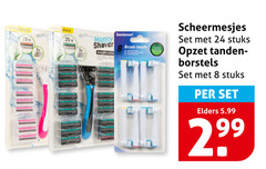  8 24 99 spack money shaver brush heads scheermesjes stuks opzet tanden borstels elders 5.99 