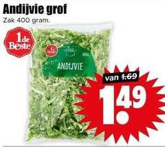  400 andijvie grof zak 