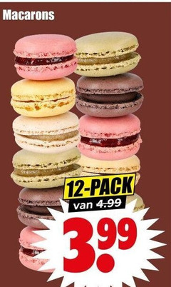  macarons 12 pack 3.99 