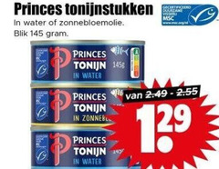  princes tonijnstukken water zonnebloemolie blik tonijn zonnebloem www.msc.org 12 