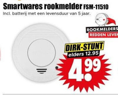  rookmelder 5 99 smartwares batterij levensduur jaar rookmelders redden elders 