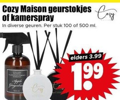  100 500 maison geurstokjes kamerspray geuren stuk ml apple elders 3.99 