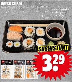  8 9 5000 verse sushi yamato schaal stuks sojasaus wasabi gember stokjes ses 