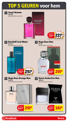  1 2 3 4 5 25 33 50 100 top geuren joop homme ml eau toilette heren davidoff cool water natural spray oz hugo boss man to natur orange men guess seductive bos wing vaporisateur 2e halve artikel combinatie kruidvat beauty 