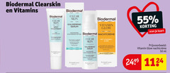  50 55 1975 biodermal clearskin vitamins clear skin spot treatment zink doelgericht pate kalmerend serum vitamin glow zuiverende peptide scan kaart roodheid onzuiverheden verfijnt porien parfumvrij onzuivere huid naturel nds vitamine doffe regenereert huidelasticiteit herstelt huidtypen moot ml 