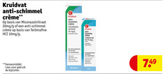  10 15 20 30 kruidvat anti schimmel basis miconazolnitraat 20mg terbinafine geneesmiddel lees gebruik bijsluiter nitraat mg hydrofiele huid voetschimmel hydrochloride o.a. 