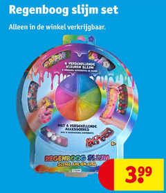  6 regenboog slijm kleuren couleurs slime accessoires avec 
