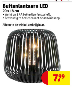  3 18 20 buitenlantaarn led cm aa batterijen bedienen knop 