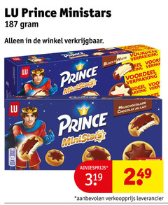  lu prince ministars ministar black white voordeel melkchocolade chocolat lait 