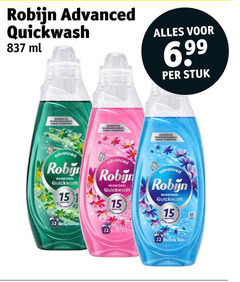  robijn wasmiddel 15 22 advanced quickwash ml stuk schoon morning 