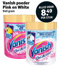  20 940 vanish poeder pink white protege les couleurs des vlekken verwijderen stuk vos blancs vlekverwijderaar wit heer le acti pour poudre kleuren anti action four detachant helder witheid 