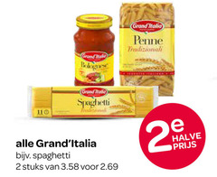  grand italia spaghetti pastasaus pasta fusilli 2 penne tradizionale stuks halve 