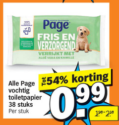  page vochtig toiletpapier 100 bewezen biologisch afbreekbaar doekjes fris verzorgend verrijkt aloe vera kamille stuks stuk 