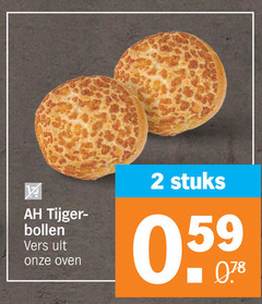 bolletjes 2 tijger bollen vers oven stuks 