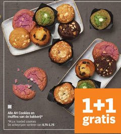  muffins 1 bakkerij m.u.v loaded varieeren 