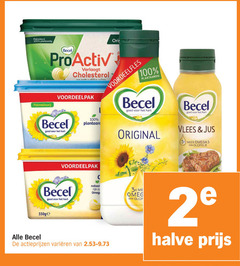  becel olie en vetten margarine 100 plantaardig pro-activ verlaagt cholesterol annika wise hart original vlees jus 3x omega3 olijfolie natuur rijk varieeren olijf 2 halve 