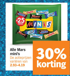  milky way snickers twix mars bounty mini chocoladerepen 30 mixed minis milkyway varieeren 
