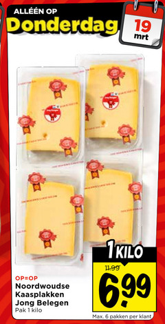  kaasplakken 1 6 19 noordwoudse jong belegen pak kilo pakken 