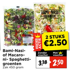  groentenpakket 2 450 bami nasi groenten spaghetti zak voucher stuks 