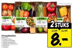 klik op dit plaatje voor een vergroting en voor vergelijkbare aanbiedingen gerelateerd aan
2 lasagne verspakketten groene curry oosterse noedels gehakt stroganoff tagliatelle pomodoro kip kerrie stuks 2 lasagne verspakketten groene curry oosterse noedels gehakt stroganoff tagliatelle pomodoro kip kerrie stuks