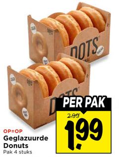  donuts 4 geglazuurde pak stuks 