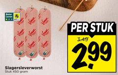  leverworst 450 beter leven dieren bescherming slagersleverworst stuk 